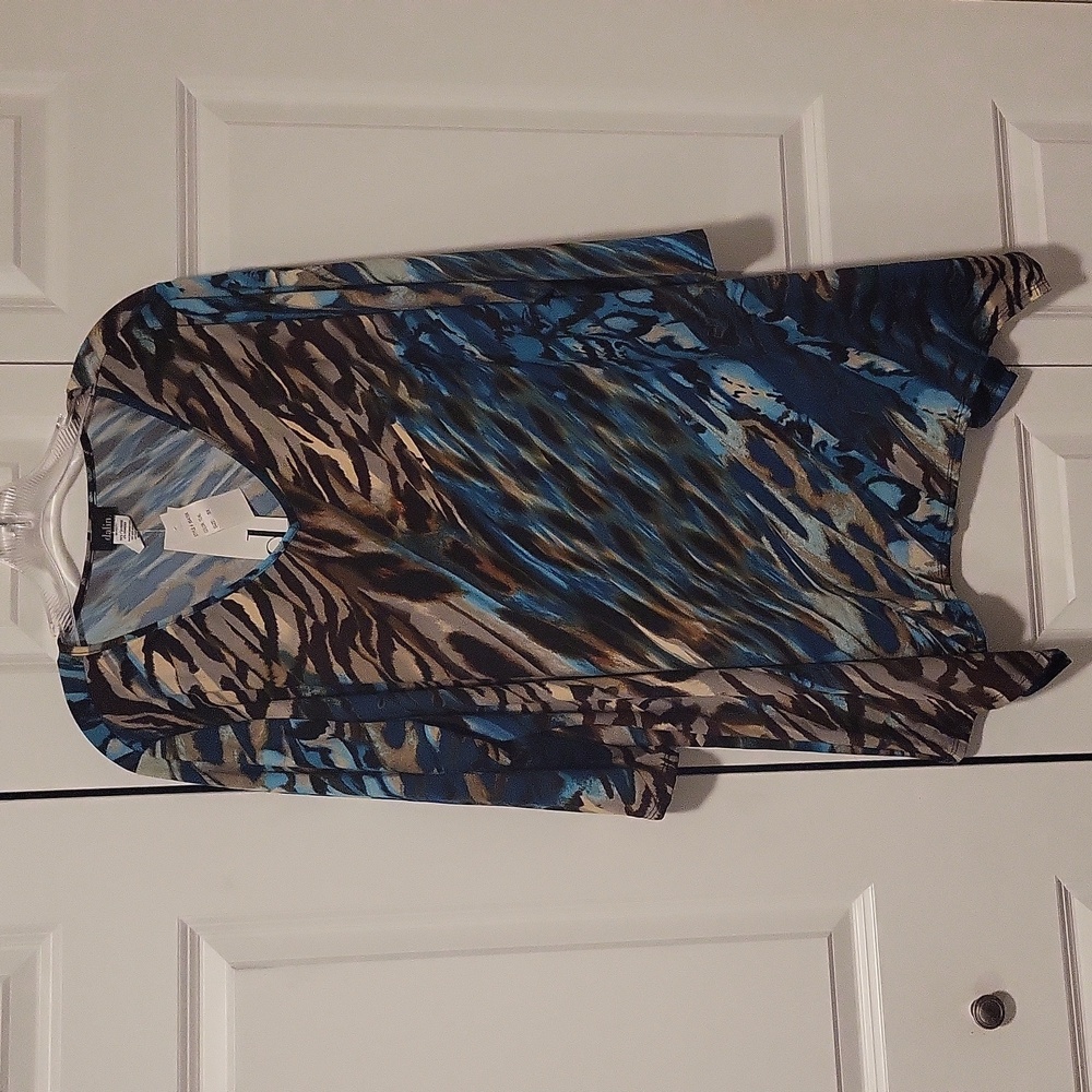 Dalin multicolor 3/4 sleeve blouse size 3X  new with tags